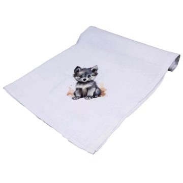 Textil tetra kifogó farkas mintával 140*140cm 