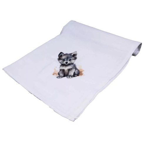 Textil tetra kifogó farkas mintával 140*140cm 