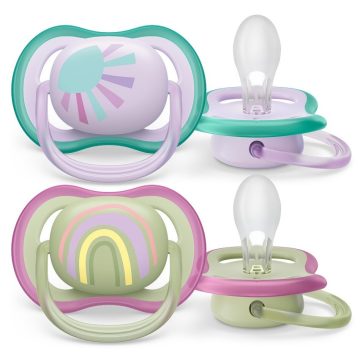   Philips AVENT SCF085/59 Ultra air játszócumi 0-6hó mintás lányos, 2 db