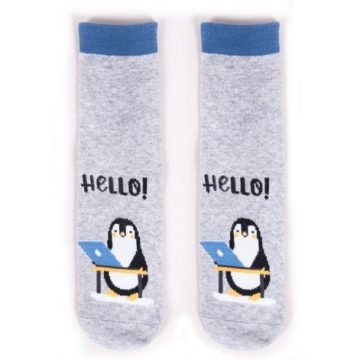 Yo! Baby pamut zokni (23-26) - pingvin