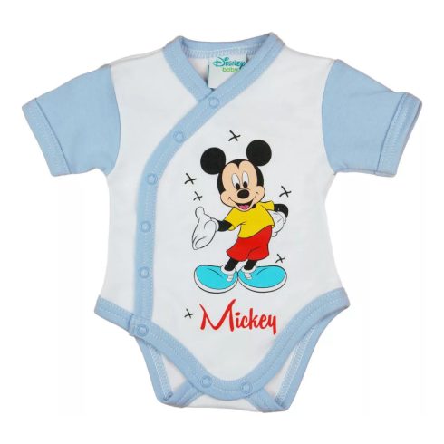 Rövid ujjú baba body Mickey egér mintával (56) - fehér 