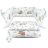 Baby Shop 4 részes babaágynemű - Lulu Natural menta