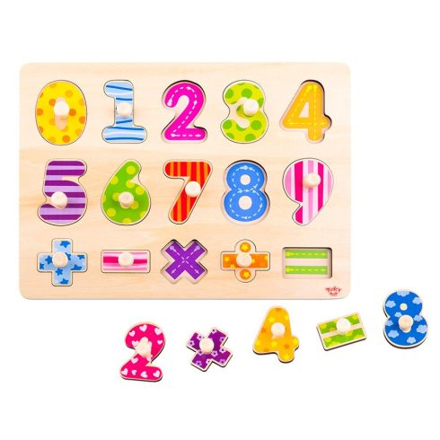 Tooky Toy Fa formaillesztős puzzle - Számok