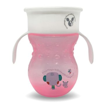 Cangaroo Cup varázslatos pohár 270ml 6+hó - rózsaszín 