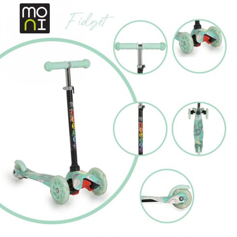 Moni Fidget 3 kerekű roller 3 év+ - menta