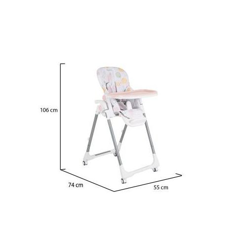 Moni Bueno multifunkciós etetőszék - pink