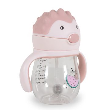   Cangaroo Cup with Straw szívószálas pohár 250 ml 6hó+  rózsasín 