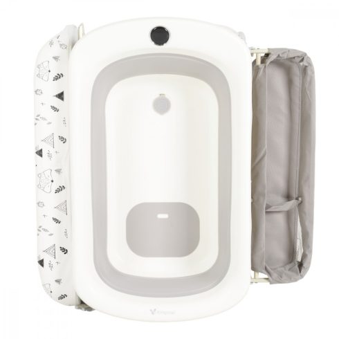 Cangaroo Garda 2 in 1 pelenkázó állvány Összecsukható káddal, digitális hőmérővel