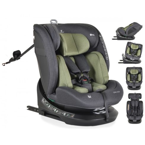 Cangaroo Draco i-Size Isofix gyermekülés (40-150 cm) - Olívazöld