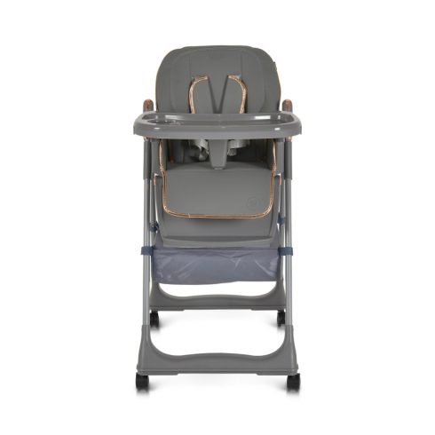 Moni LINDO multifunkciós etetőszék (ajándék szilikon előke, kanál és villa) - Szürke