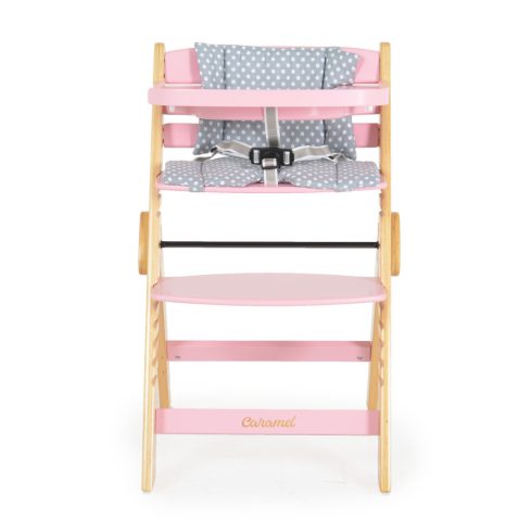 Cangaroo Caramel fa etetőszék - Rózsaszín 