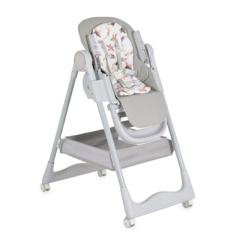 Moni SURPRISE multifunkciós etetőszék (ajándék szilikon tányérral, evőeszközzel, előkével) - Szürke 