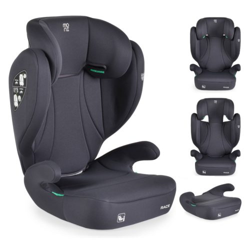 Moni Race biztonsági autósülés I-Size 100-150cm - fekete