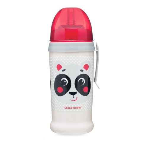 Canpol Sport itatópohár cseppmentes szívószállal 350 ml 12h+ Panda