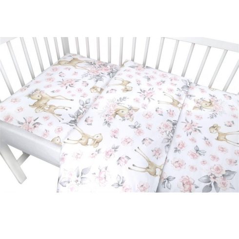 Baby Shop 4 részes babaágynemű - őzike rózsaszín