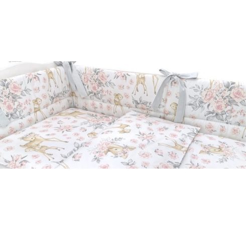Baby Shop 4 részes babaágynemű - őzike rózsaszín
