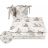   Baby Shop 4 részes babaágynemű - natúr/bézs erdei barátok 