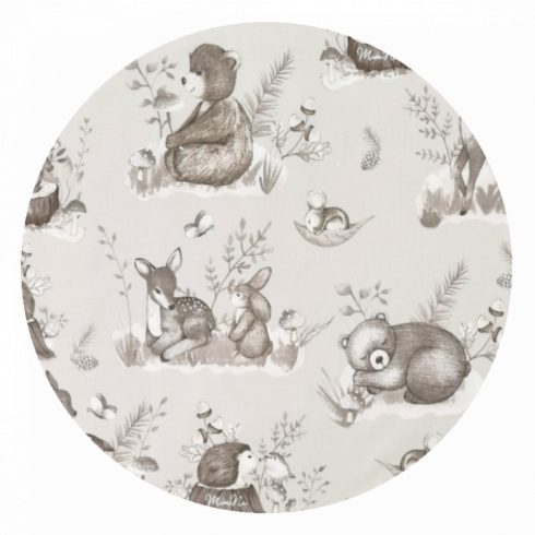 Baby Shop 4 részes babaágynemű - natúr/bézs erdei barátok 