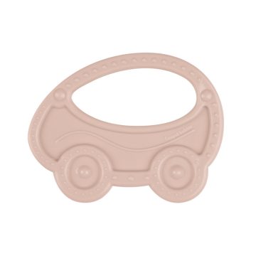Canpol elasztikus rágóka - pasztell rózsaszín autó