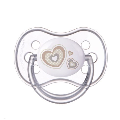 Canpol babies nyugtató szilikon cumi szimmetrikus 18+ hó - fehér szív  