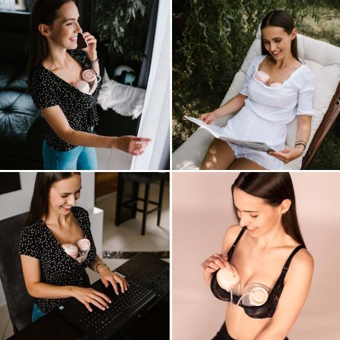 BabyOno Twinny elektromos mellen viselhető mellszívó,dupla