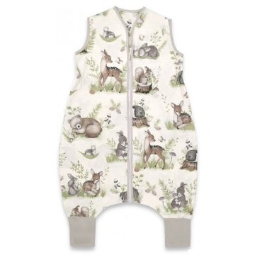  Baby Shop tipegő hálózsák 2,5 TOG (98-110) - Erdei barátok natúr/zöld 