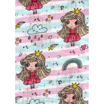 1db-os mintás textil pelenka - Princess