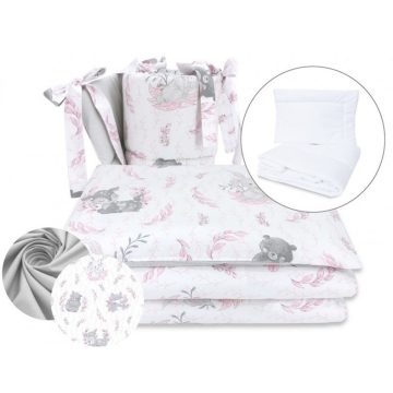 Baby Shop 5 részes babaágynemű - Lulu rózsaszín