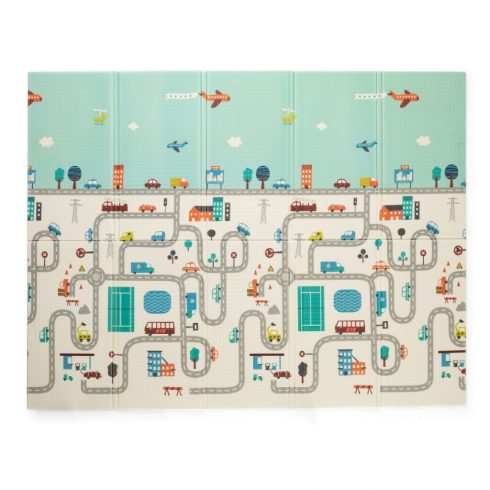PETITE&MARS Összehajtható játszószőnyeg Campy Elephant&City