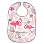 Canpol babies  tépőzáras,fólia előke - flamingó
