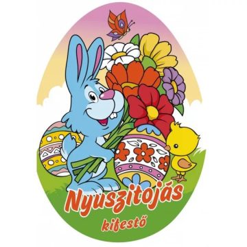 Nyuszitojás - kifestő 