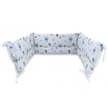 Baby Shop fejvédő kiságyba - kék róka és nyuszi