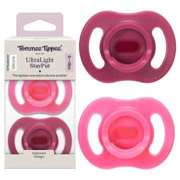   Tommee Tippee Ultralight nyugtató cumi 6-18 hó 2 db - pink,lila