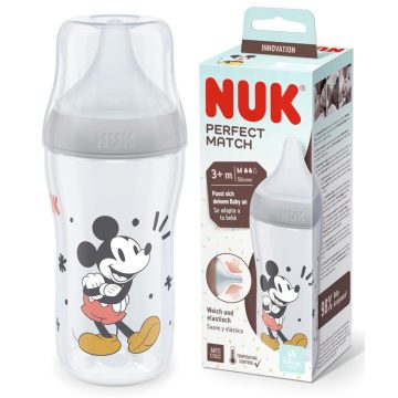   NUK Perfect Match Temperature Control cumisüveg 260 ml 3+hó - Mickey