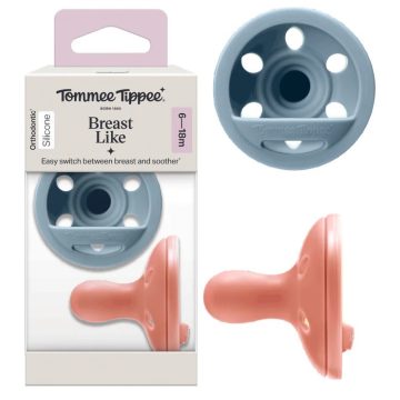   Tommee Tippee breastlike 2 db anyamell formájú nyugtató cumi 6-18 hó 