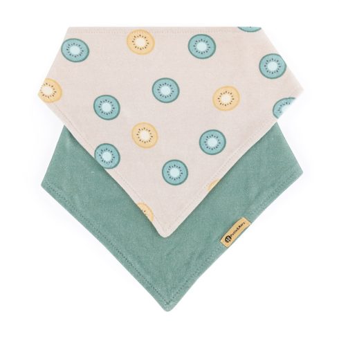 P&M Luke Nyálkendő  2 db - Beige Kiwis&Misty Green 3hó+