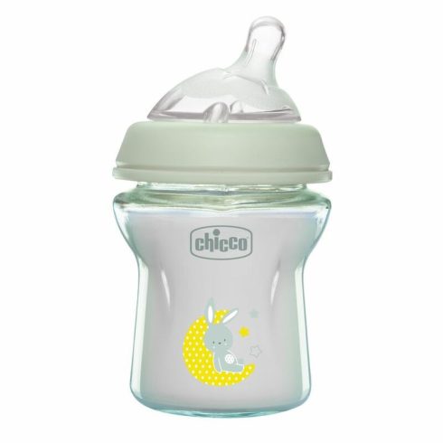 Chicco NaturalFeeling Üveg 150 ml cumisüveg újszülöttkorra normál folyású 0+

