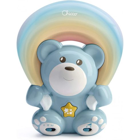Chicco Rainbow Bear - Szivárvány maci zene-fény projektor 0h + kék
