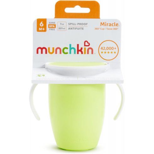 Munchkin Miracle Cup itatópohár, 207 ml  - pasztell zöld