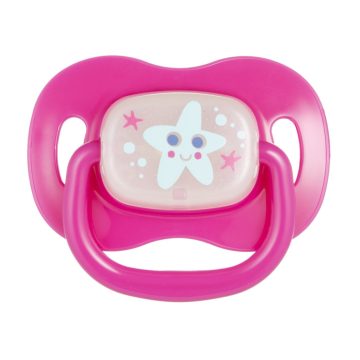 Canpol babies cseresznye alakú szilikon cumi 6-18m - pink