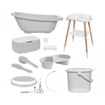   Digitális fürdető szett Bébé-jou Sense Plus 8 részes - Light Grey