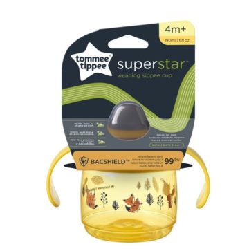   Tommee Tippee Superstar Weaning Sippee Cup csőrös pohár 190 ml 4m+ - Sárga
