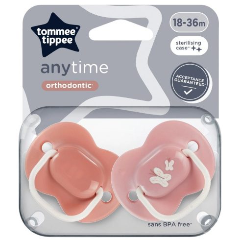 Tommee Tippee Anytime nyugtatócumi  18-36 hó 2 db  - pillangó
