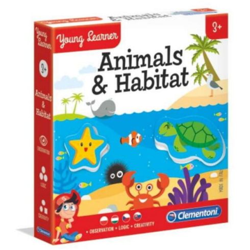 Clementoni Állatok és élőhelyeik - oktató játék 