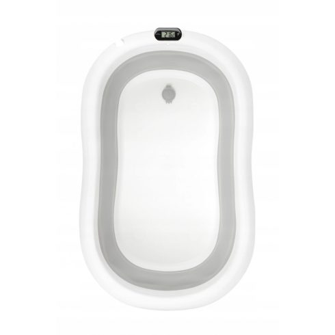 Premium Összecsukható kád hőmérővel és anatómiai támasztékkal + állvány - Grey