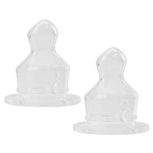 Baby-Nova Anatómiai etetőcumi,szilikon,normál nyakú üvegre 0-24 hó 2 db - M méret (tej)