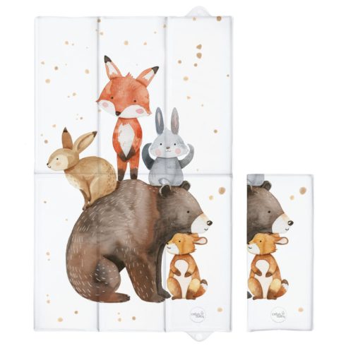 Pelenkázó alátét utazáshoz 50x80 cm - Basic Forest Friends