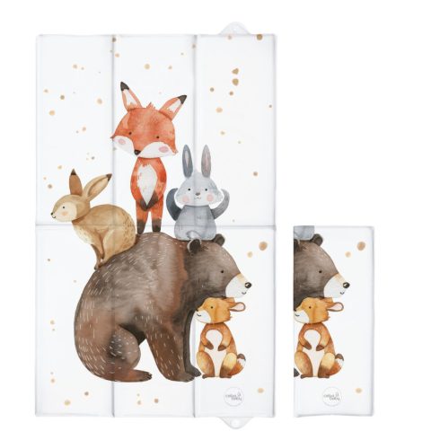 Pelenkázó alátét utazáshoz 50x80 cm - Basic Forest Friends