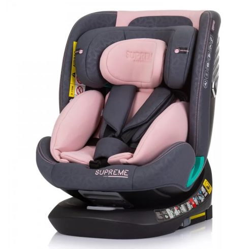 Chipolino Supreme autósülés Isofix 40-150cm - Flamingo 