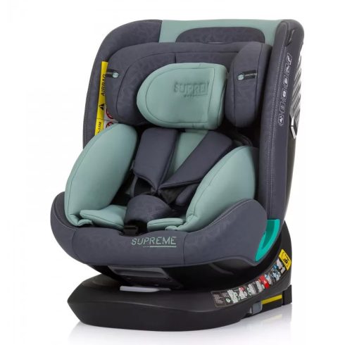 Chipolino Supreme autósülés Isofix 40-150cm - Pastel Green 